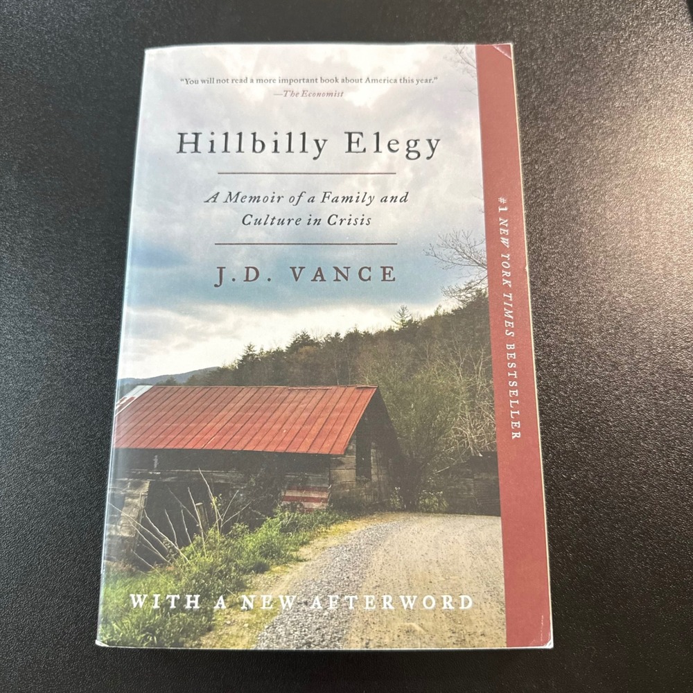 Hillbilly Elegy J.D. Vance Paperback Memoir Family Culture in Crisis